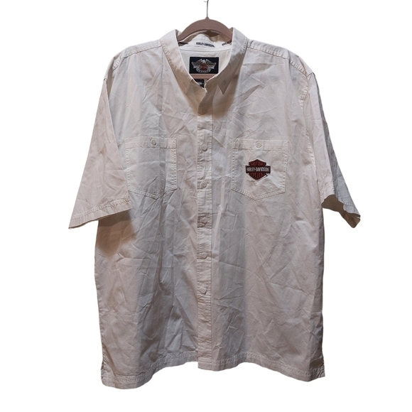 Harley-Davidson Other - Harley Davidson Mens Short Sleeve Button Front Shirt